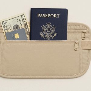 19 Hidden Travel Money Belt Slim Anti Theft Waist Bag Concealed Passport Holder Security Fanny Pack Under Clothes Minimalist