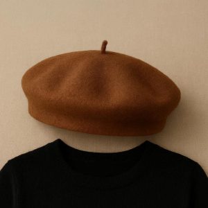 3 Elegant Wool Beret Hat Classic Solid Color French Style Artist Cap Warm Winter Beanie Flat Cap for Women