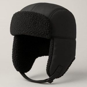 5 Thick Fleece Lined Winter Trapper Hat Solid Color Windproof Trooper Cap Thermal Ushanka Earflap Hat for Hunting