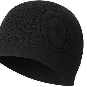 9 Breathable Cycling Skull Cap Solid Color Helmet Liner Quick Dry Running Beanie Motorcycle Head Wrap for Men